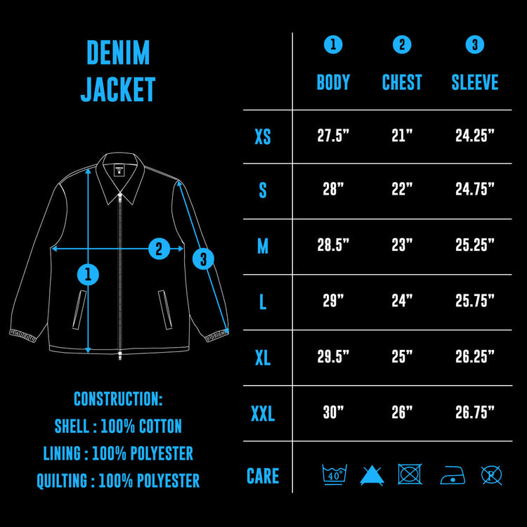 Premier Lined Denim Work Jacket Color : Black