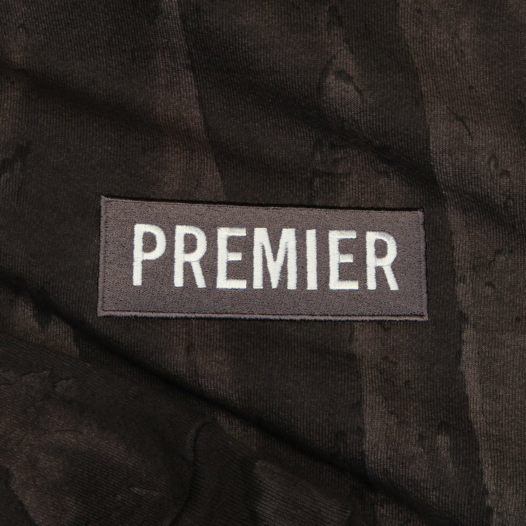 Premier | Drip Dyed Box Logo Hoodie
Color : Black