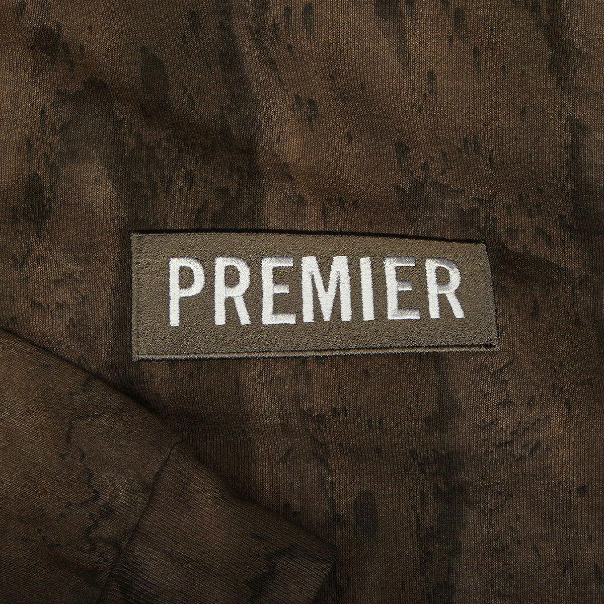 Premier | Drip Dyed Box Logo Hoodie
Color : Olive