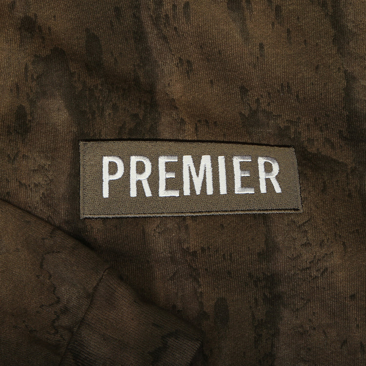 Premier | Drip Dyed Box Logo Hoodie
Color : Olive