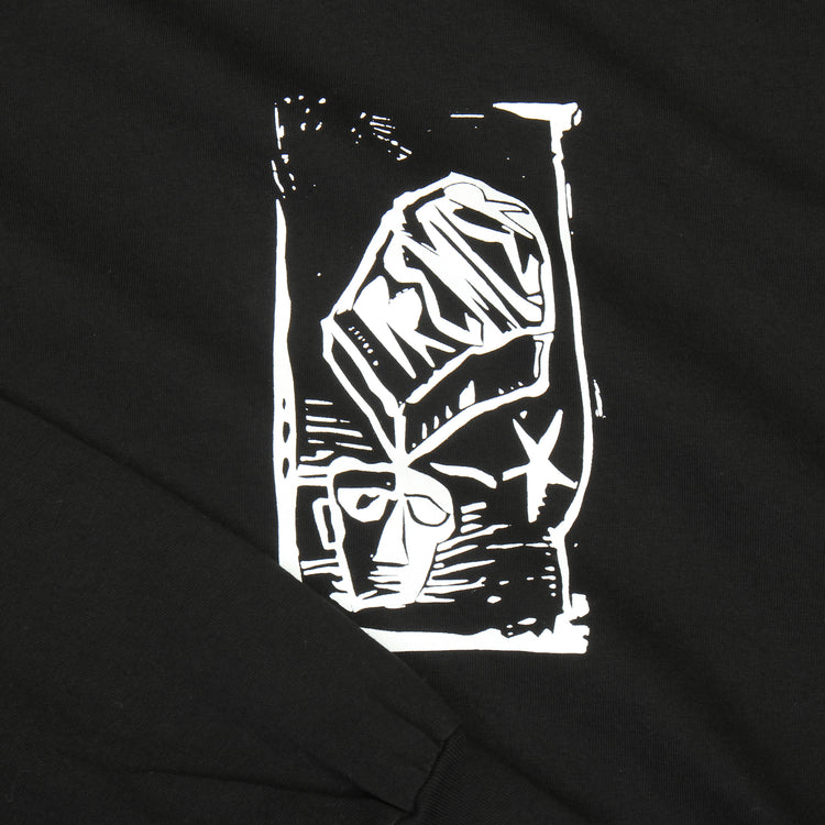 Premier | Linocut L/S T-Shirt Color : Black