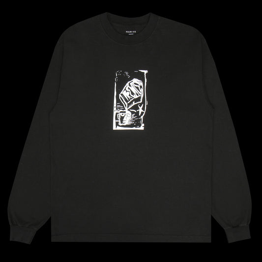 Premier | Linocut L/S T-Shirt Color : Black