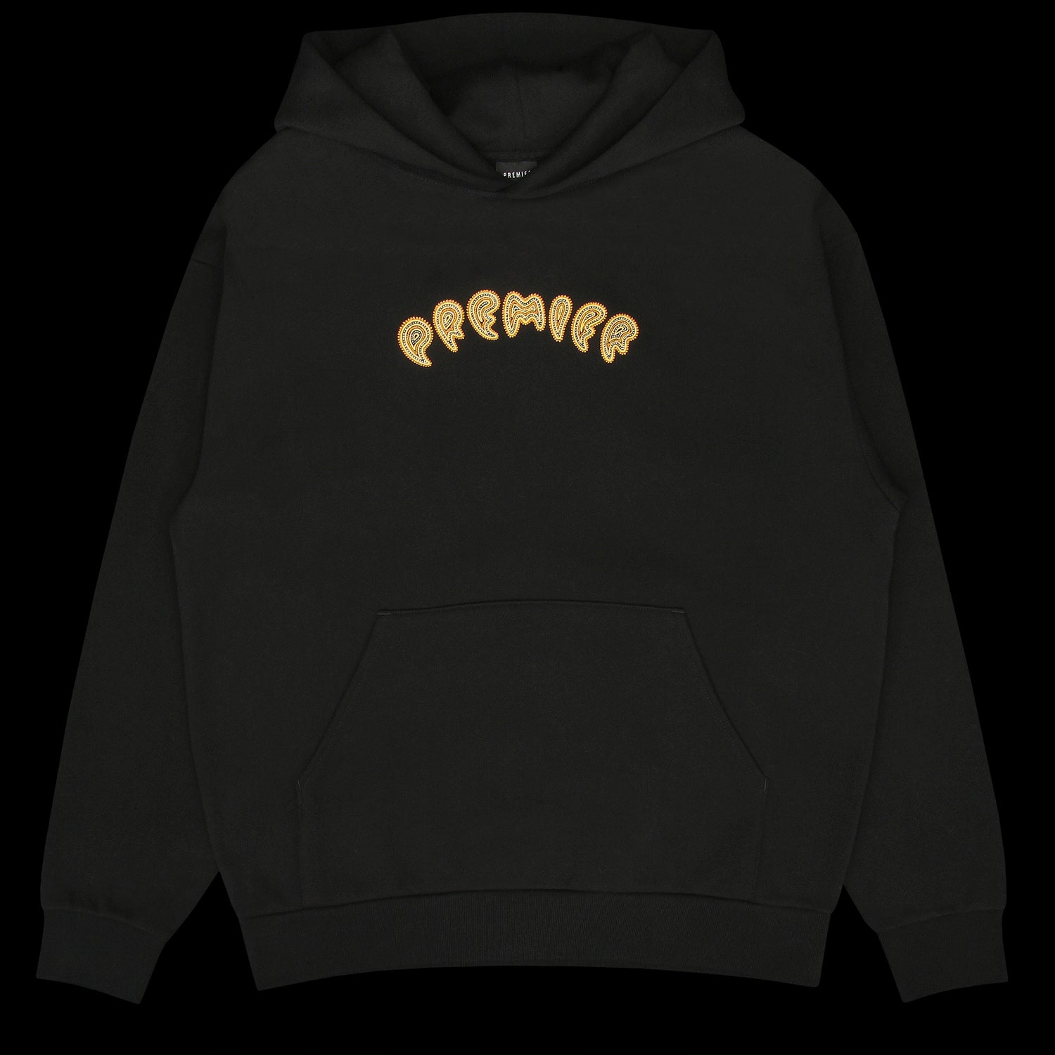 Premier | Paisley Hooded Sweatshirt Color : Black