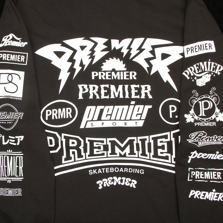 Premier - Sponsored L/S T-Shirt
Color : Black / White