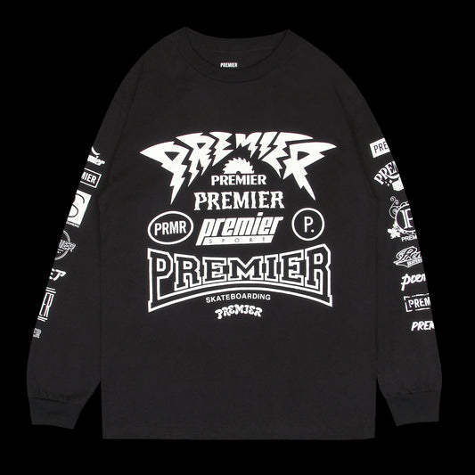 Premier - Sponsored L/S T-Shirt
Color : Black / White