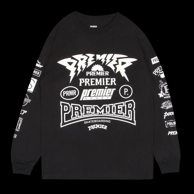 Premier - Sponsored L/S T-Shirt
Color : Black / White