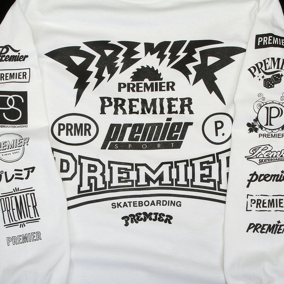 Premier - Sponsored L/S T-Shirt
Color : White / Black
