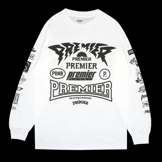 Premier - Sponsored L/S T-Shirt
Color : White / Black