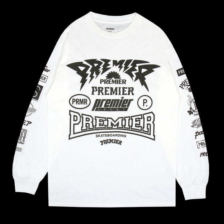Premier - Sponsored L/S T-Shirt
Color : White / Black