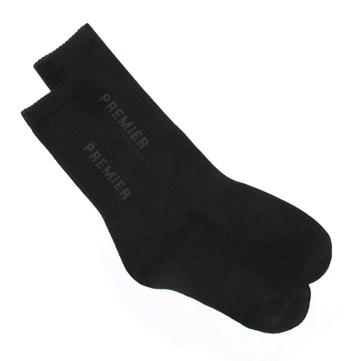 Premier Logo Crew Sock Black / Charcoal