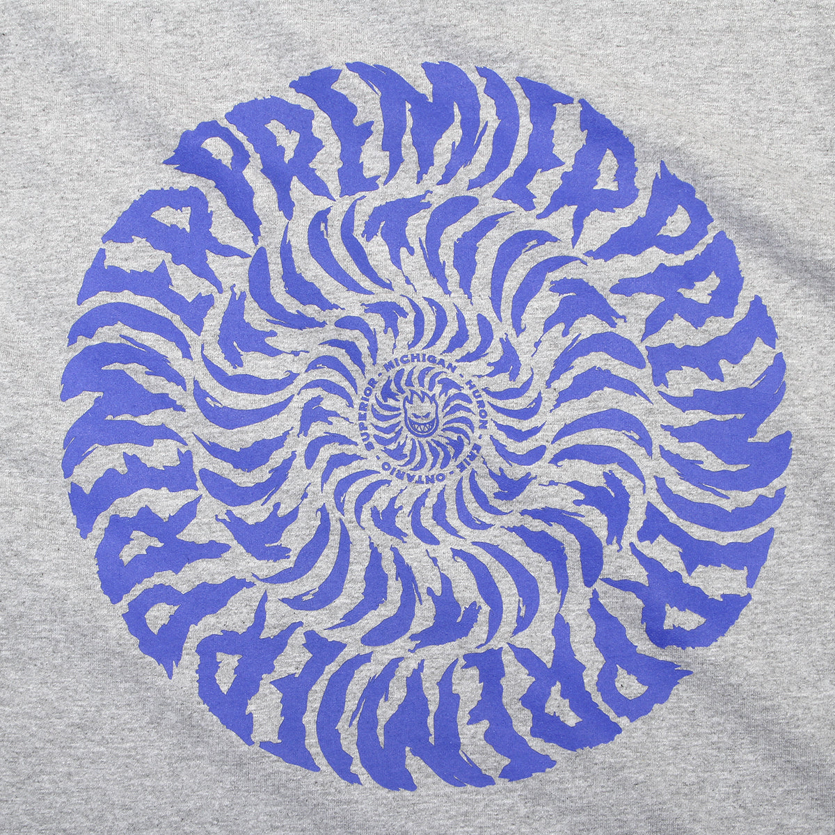 Spitfire x Premier - Swirl T-Shirt
Color : Heather Grey