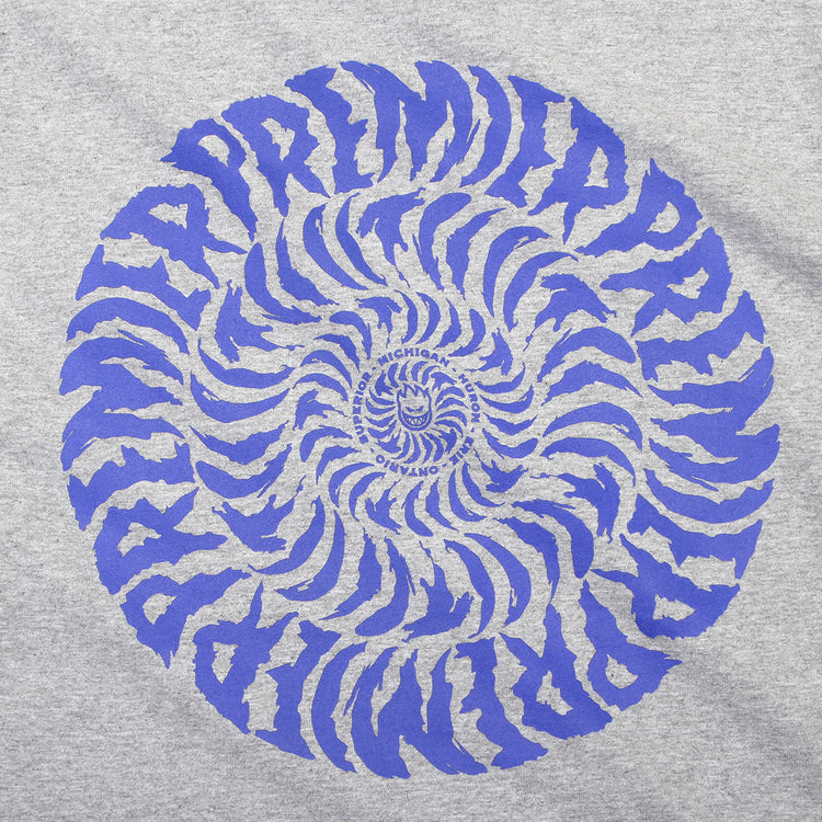 Spitfire x Premier - Swirl T-Shirt
Color : Heather Grey