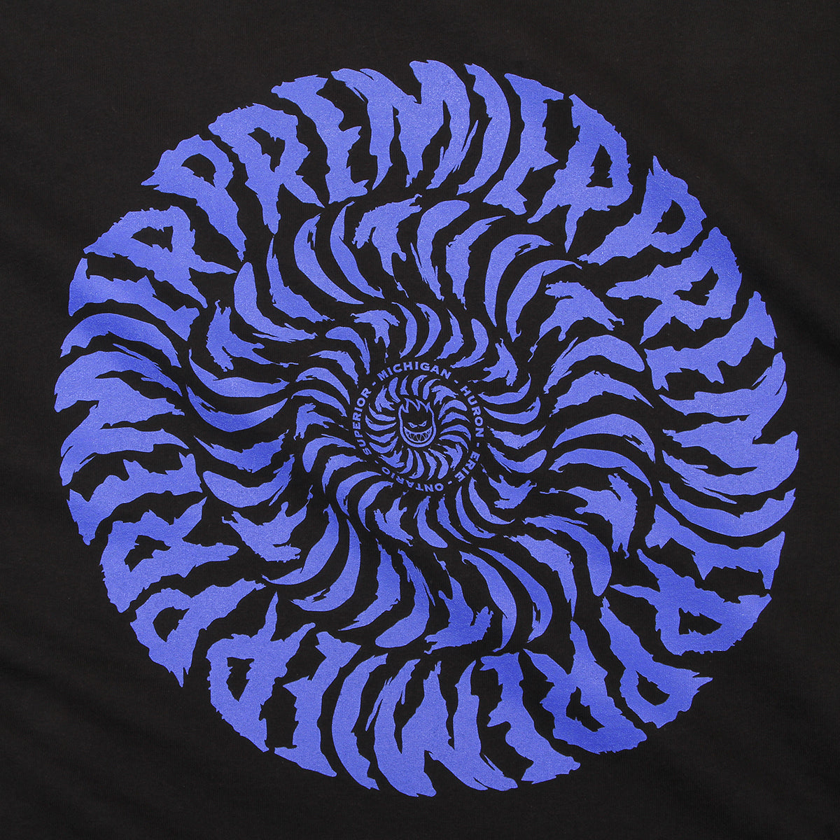 Spitfire x Premier - Swirl T-Shirt
Color : Black