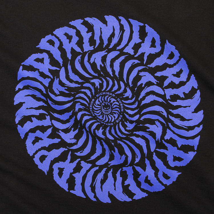 Spitfire x Premier - Swirl T-Shirt
Color : Black