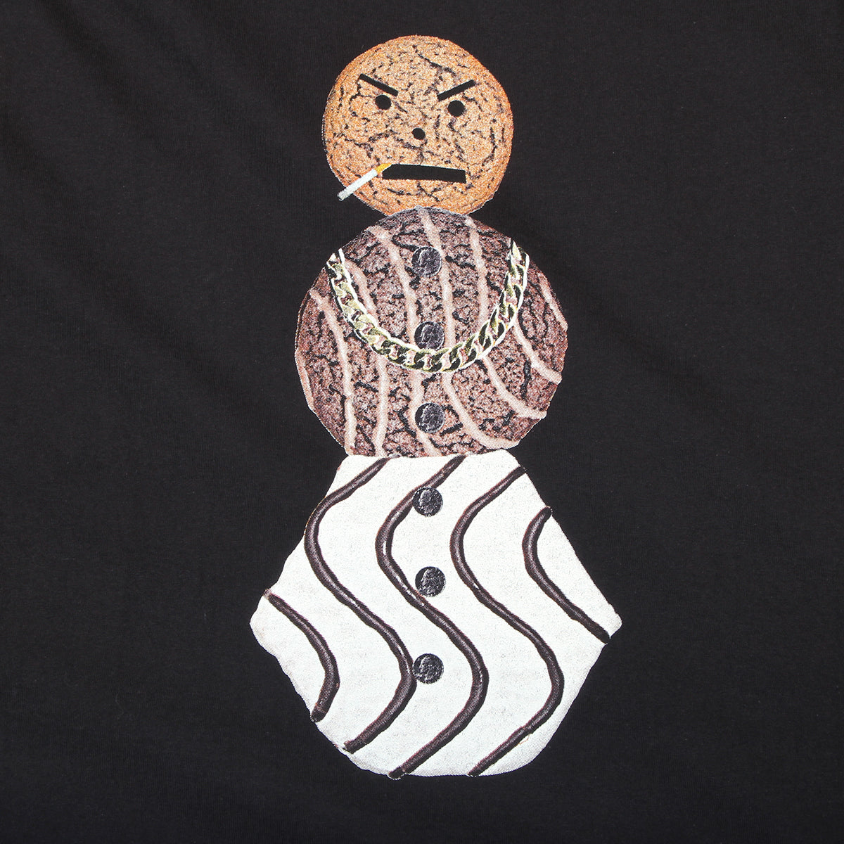 Quartersnacks - Big Snackman T-Shirt
Color : Black