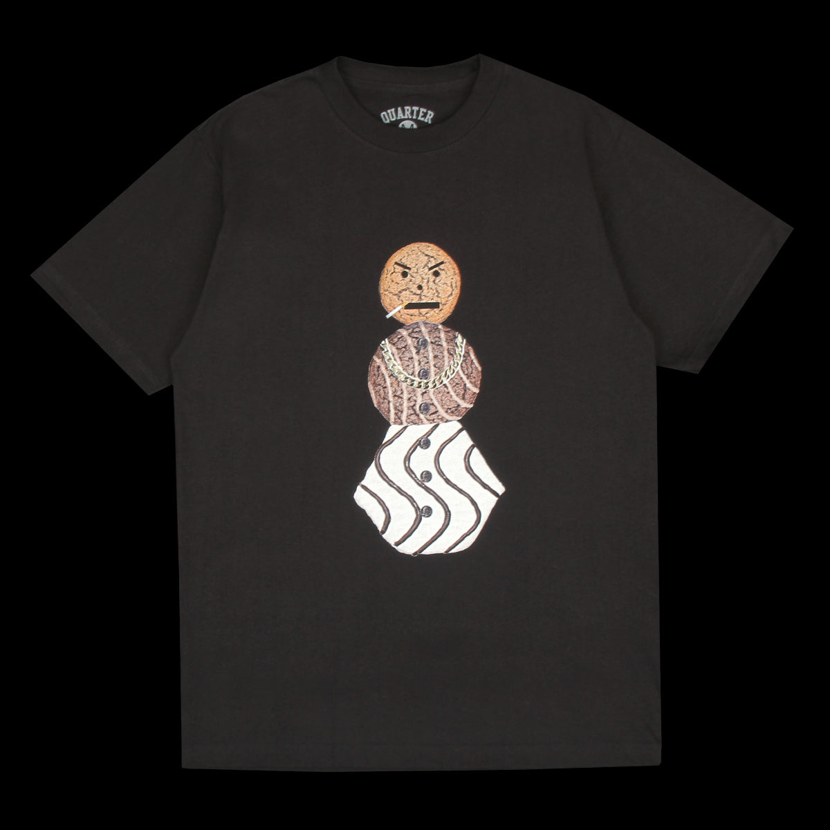 Quartersnacks - Big Snackman T-Shirt
Color : Black