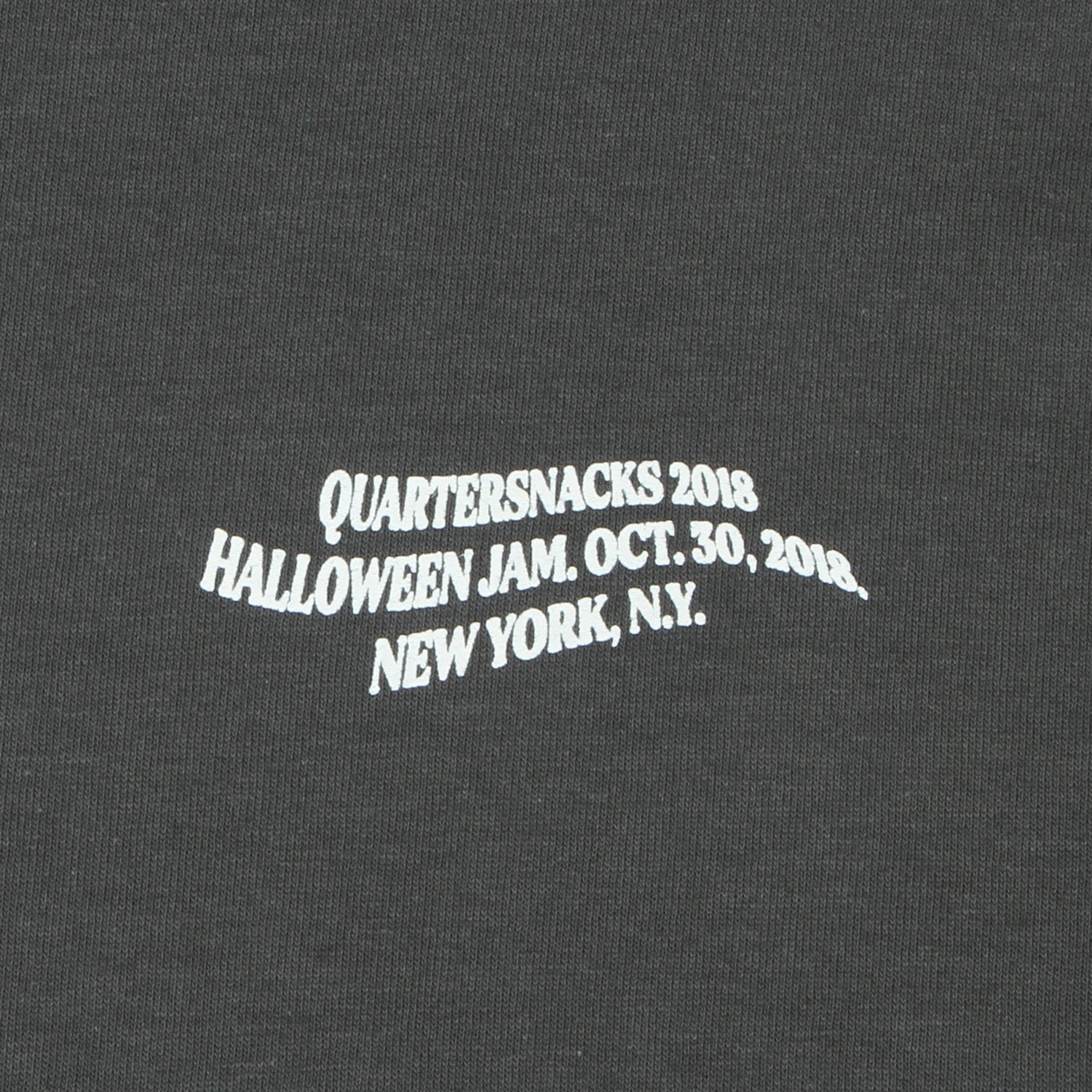 Quartersnacks Halloween Snackman T-Shirt Charcoal