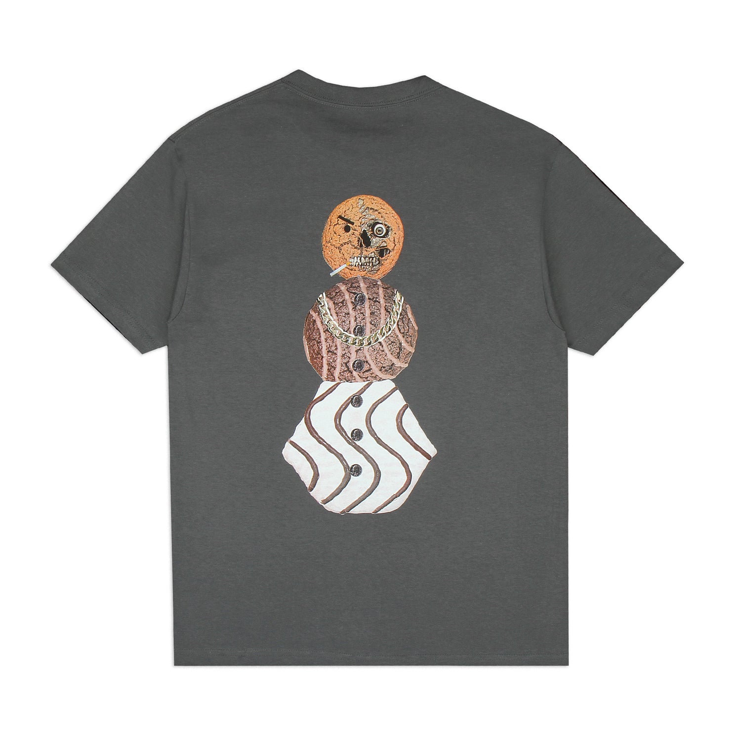 Quartersnacks Halloween Snackman T-Shirt Charcoal