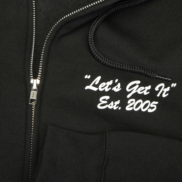 Quartersnacks - Let's Get It Patched Zip Hoodie
Color : Black