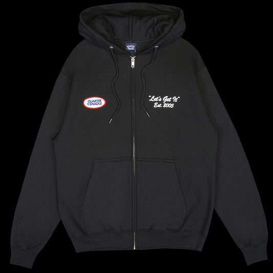 Quartersnacks - Let's Get It Patched Zip Hoodie
Color : Black