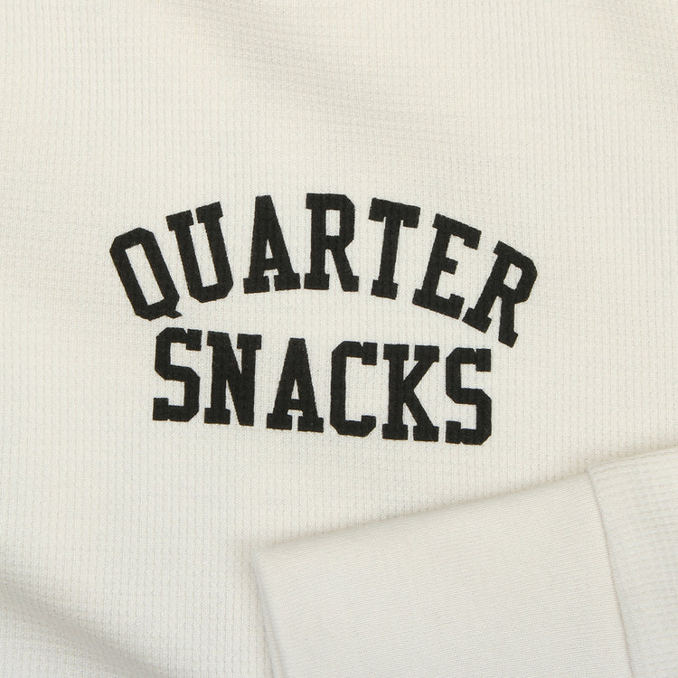 Quartersnacks - Printed Thermal L/S T-Shirt
Color : Bone