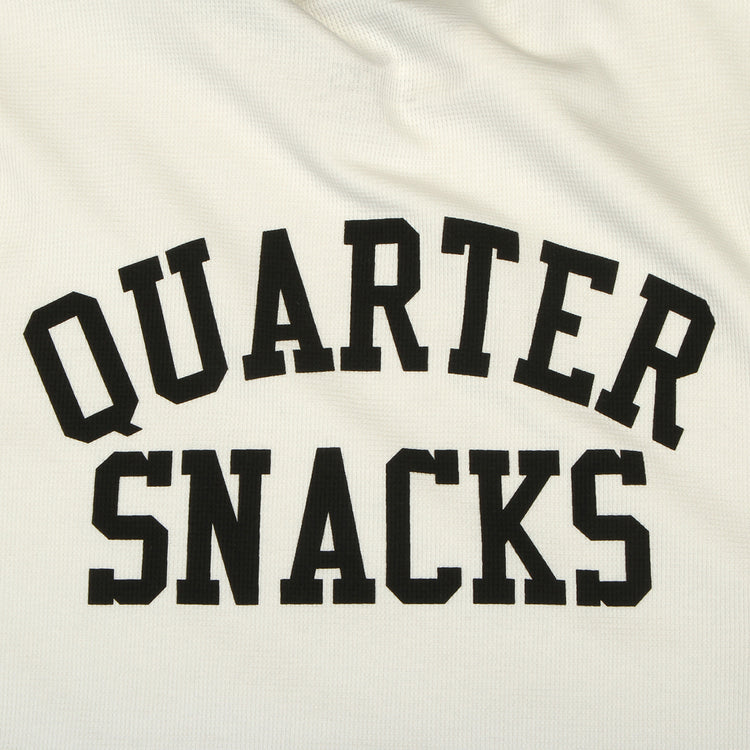 Quartersnacks - Printed Thermal L/S T-Shirt
Color : Bone