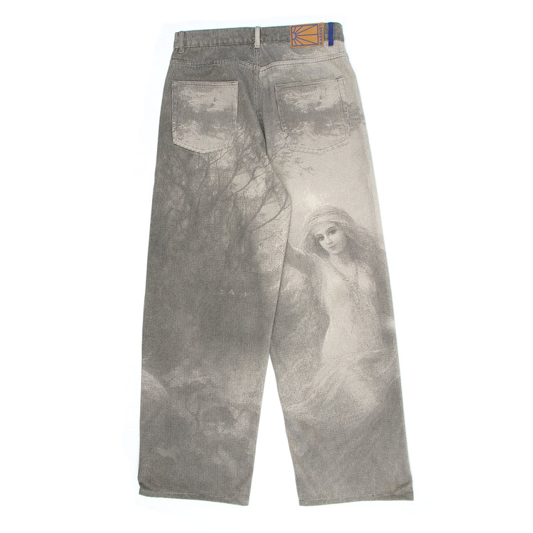 Rassvet - Nymph Baggy Denim Pants
Color : Black