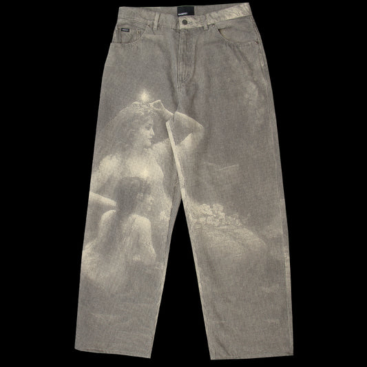 Rassvet - Nymph Baggy Denim Pants
Color : Black