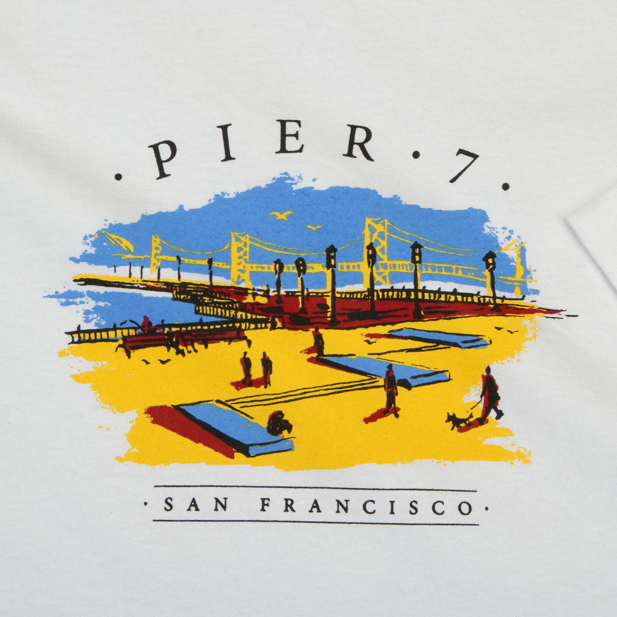 Real - Pier 7 T-Shirt
Color : White / Multi