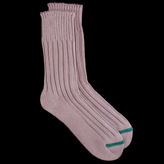 Rototo - Chunky Ribbed Crew Sock
Style # R1523
Color : Smoke Purple