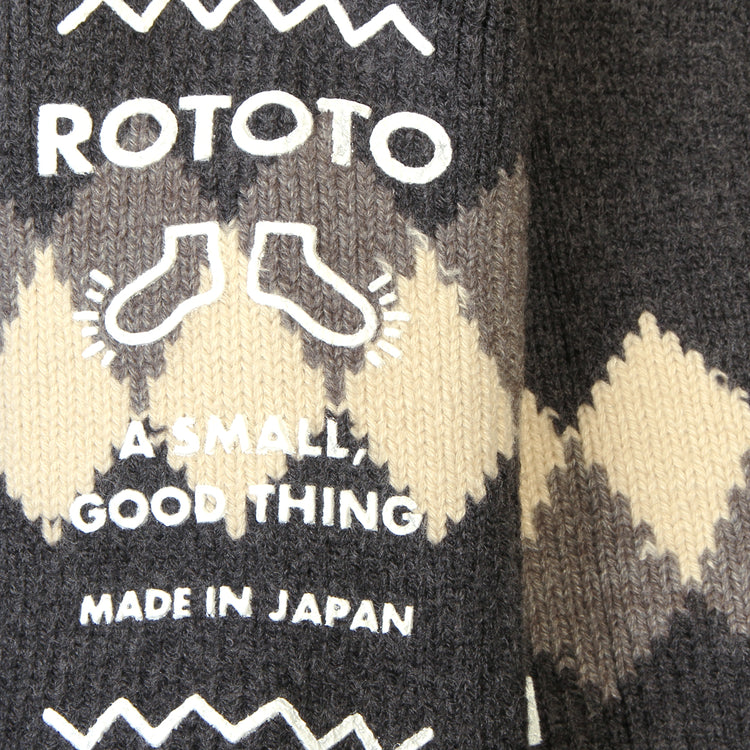 Rototo - Comfy Room Sock
Style # R1623
Color : Dark Gray / Charcoal