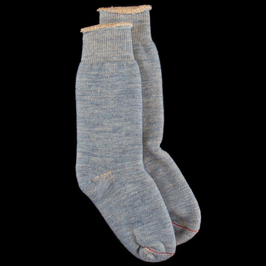 Rototo - Double Faced Crew Sock
Style # R1001-BR
Color : Blue / Brown