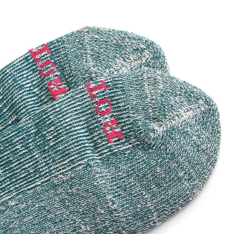 Rototo - Hemp Pile Ankle Sock
Style # R1509
Color : Sea Green