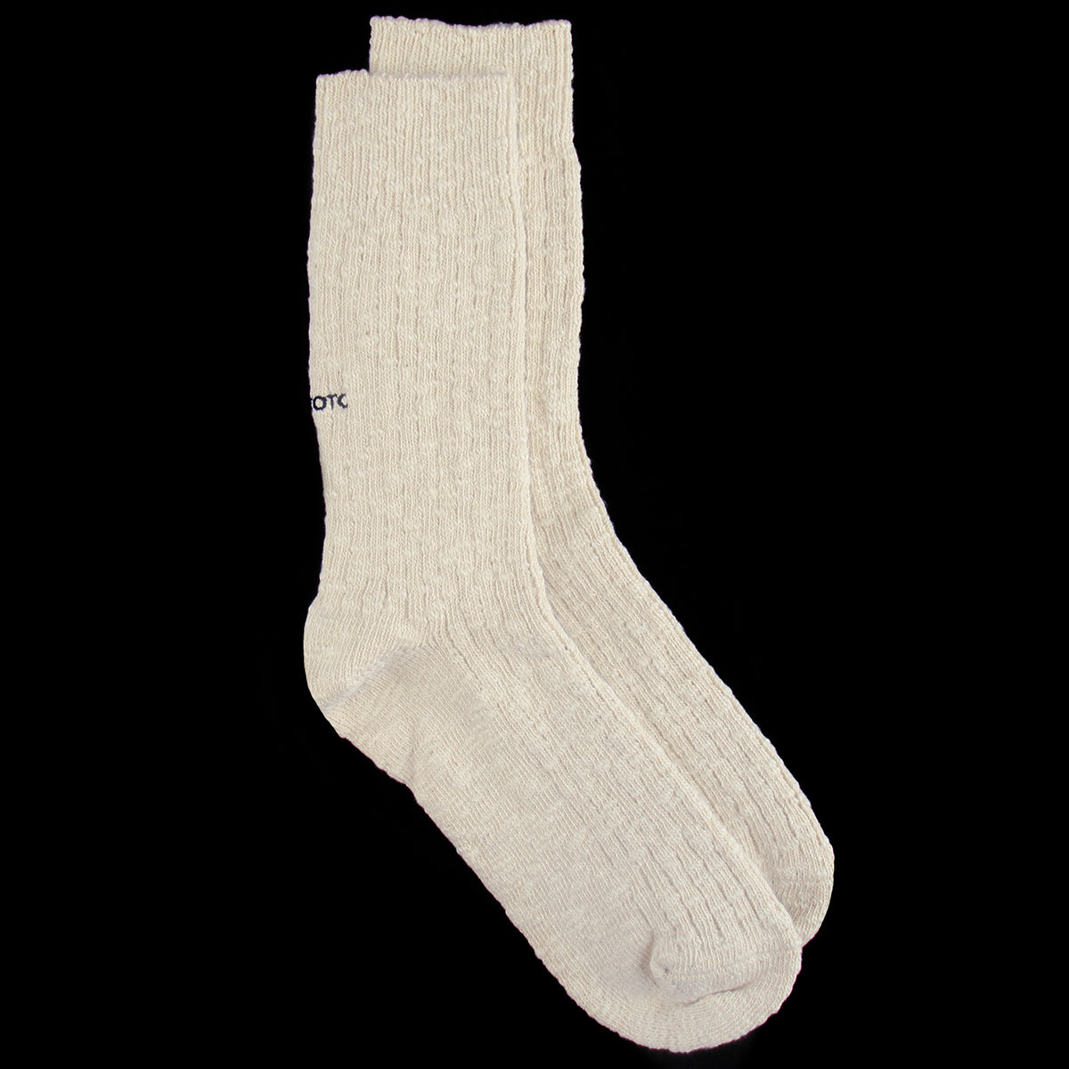 Rototo - Organic Cotton Slub Crew Sock
Style # R1634
Color : Ecru