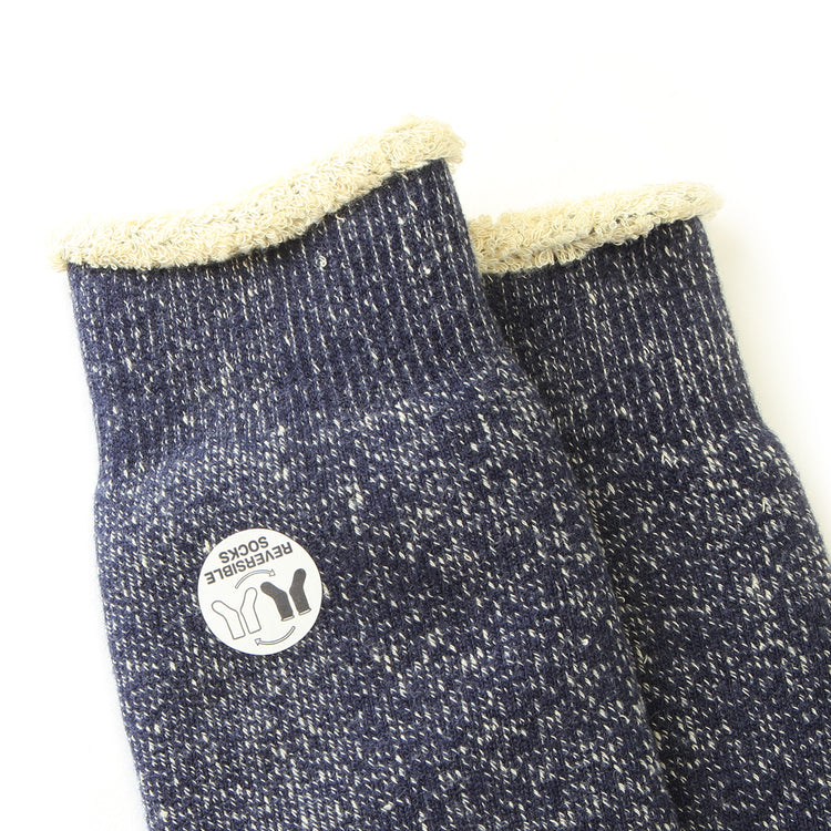 Rototo - Reversible Pile Sock
Style # R1612
Color : Navy / Cream