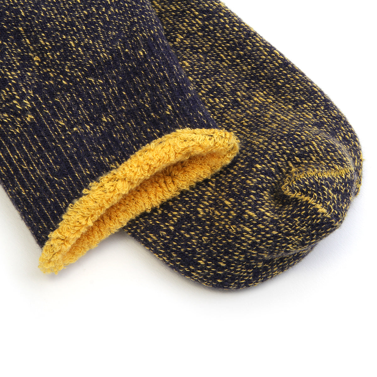 Rototo - Reversible Pile Sock
Style # R1612
Color : Navy / Yellow