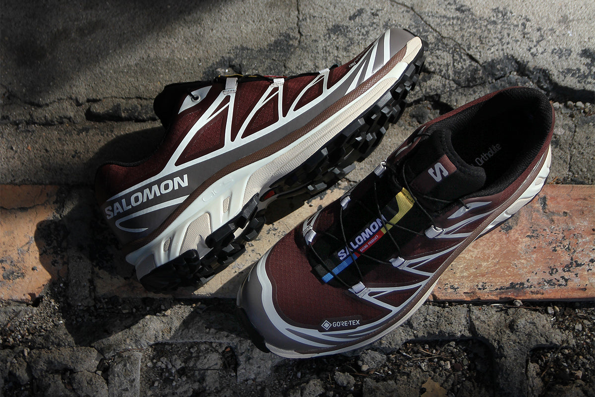 Salomon - XT-6 GTX
Style # L49215200
Color : Bitter Chocolate / Iron / Vanilla Ice