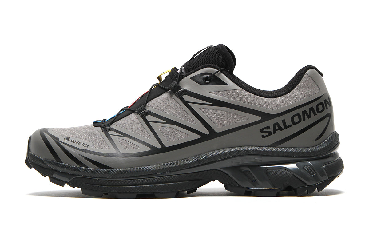 Salomon - XT-6 GTX
Style # L49215400
Color : Black / Cloudburst / Dark Gull Grey