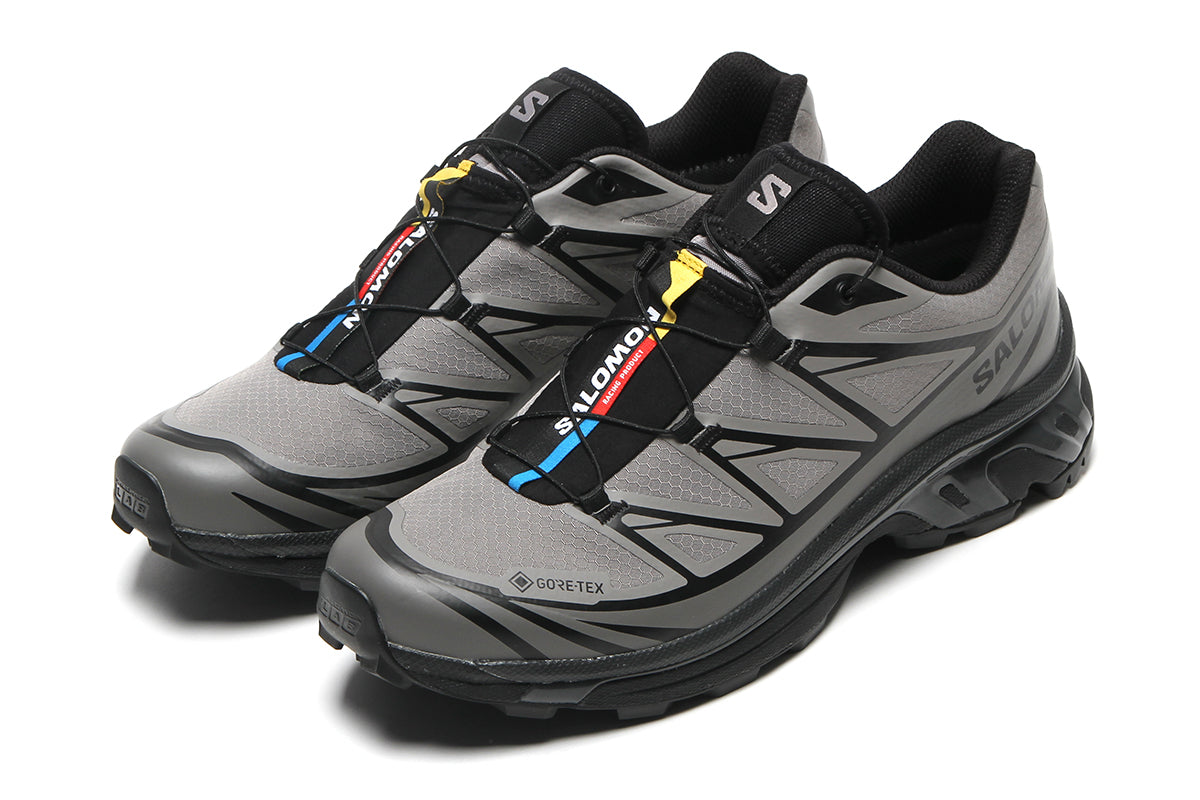 Salomon - XT-6 GTX
Style # L49215400
Color : Black / Cloudburst / Dark Gull Grey