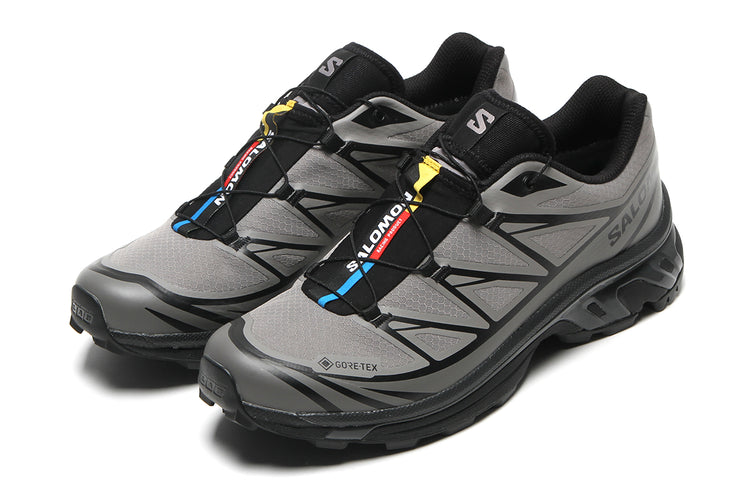 Salomon - XT-6 GTX
Style # L49215400
Color : Black / Cloudburst / Dark Gull Grey