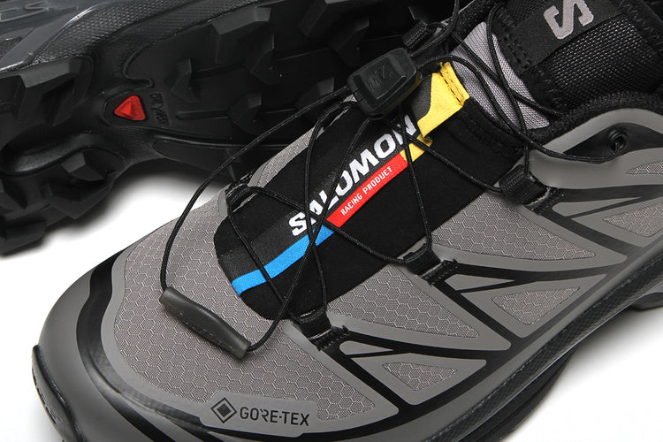 Salomon - XT-6 GTX
Style # L49215400
Color : Black / Cloudburst / Dark Gull Grey