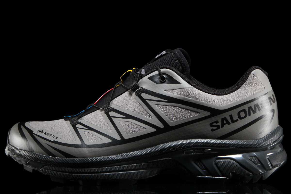 Salomon - XT-6 GTX
Style # L49215400
Color : Black / Cloudburst / Dark Gull Grey
