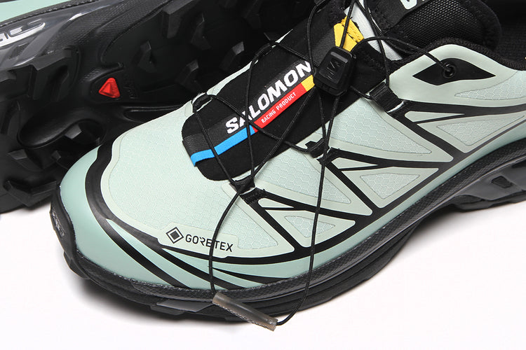 Salomon - XT-6 GTX
Style # L49306800
Color : Sea Foam / Green Milieu / Black