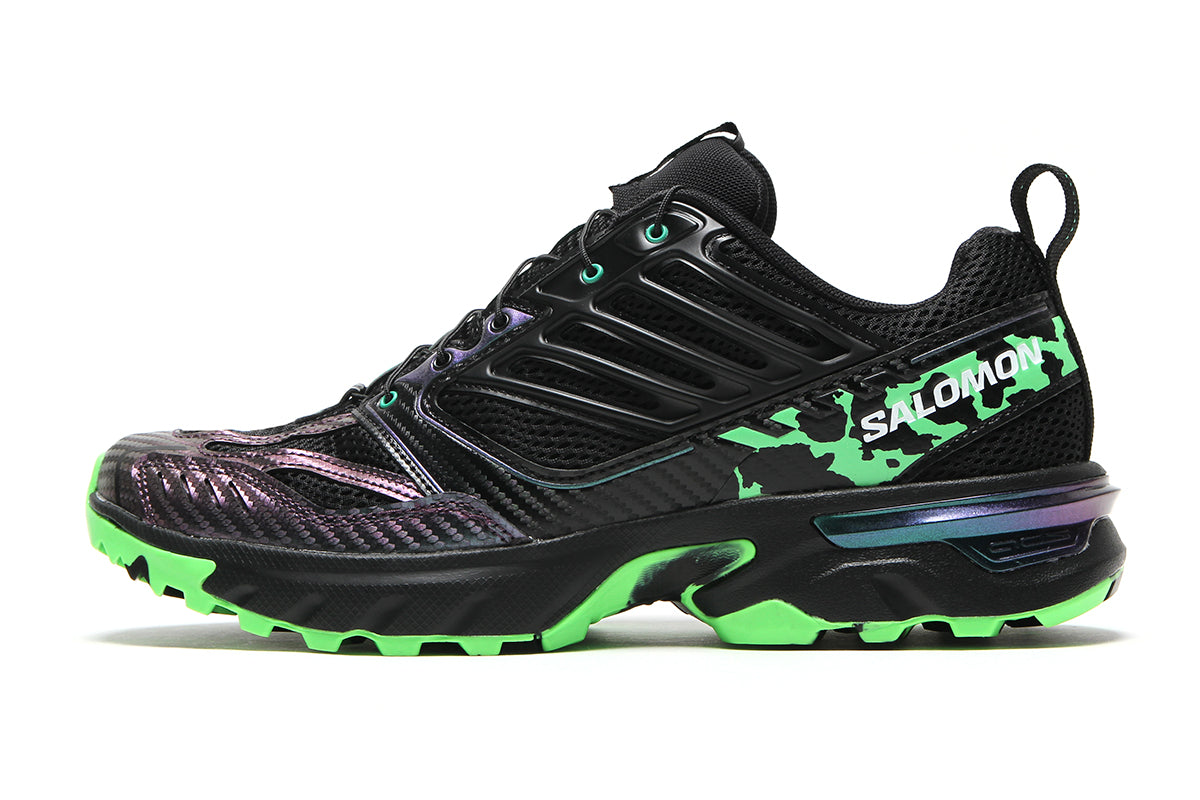 Salomon - ACS Nexxt The Green Star By Feid
Style # L45506800
Color : Black / Bright Green / Green Gecko