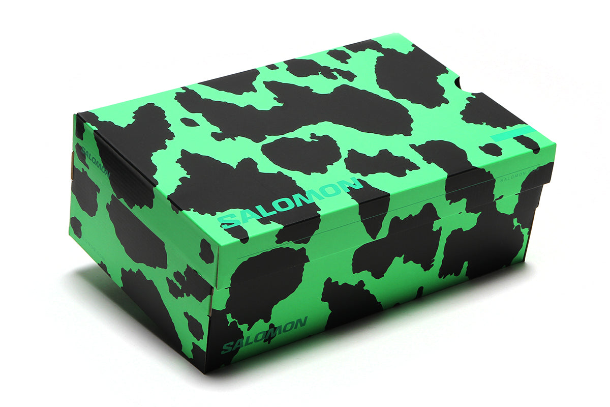 Salomon - ACS Nexxt The Green Star By Feid
Style # L45506800
Color : Black / Bright Green / Green Gecko