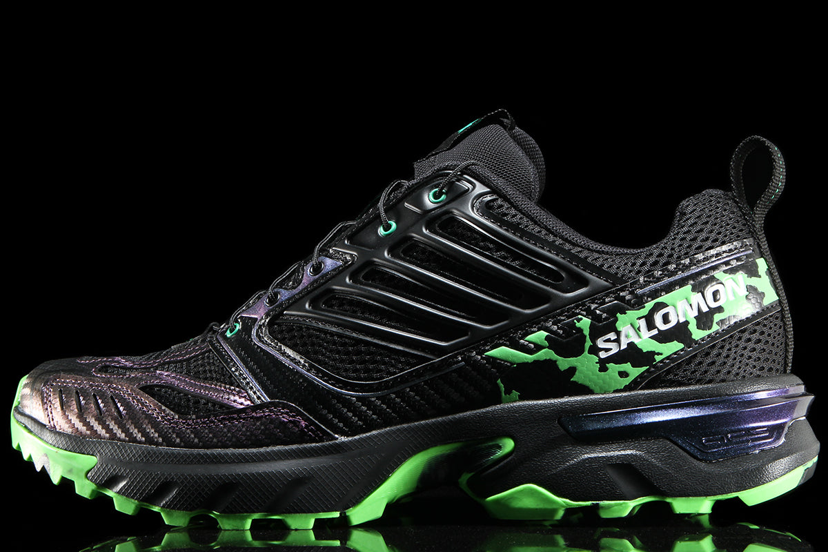 Salomon - ACS Nexxt The Green Star By Feid
Style # L45506800
Color : Black / Bright Green / Green Gecko
