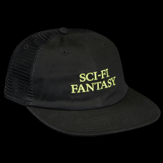 Sci-Fi Fantasy - Logo Mesh Hat
Color : Black / Yellow