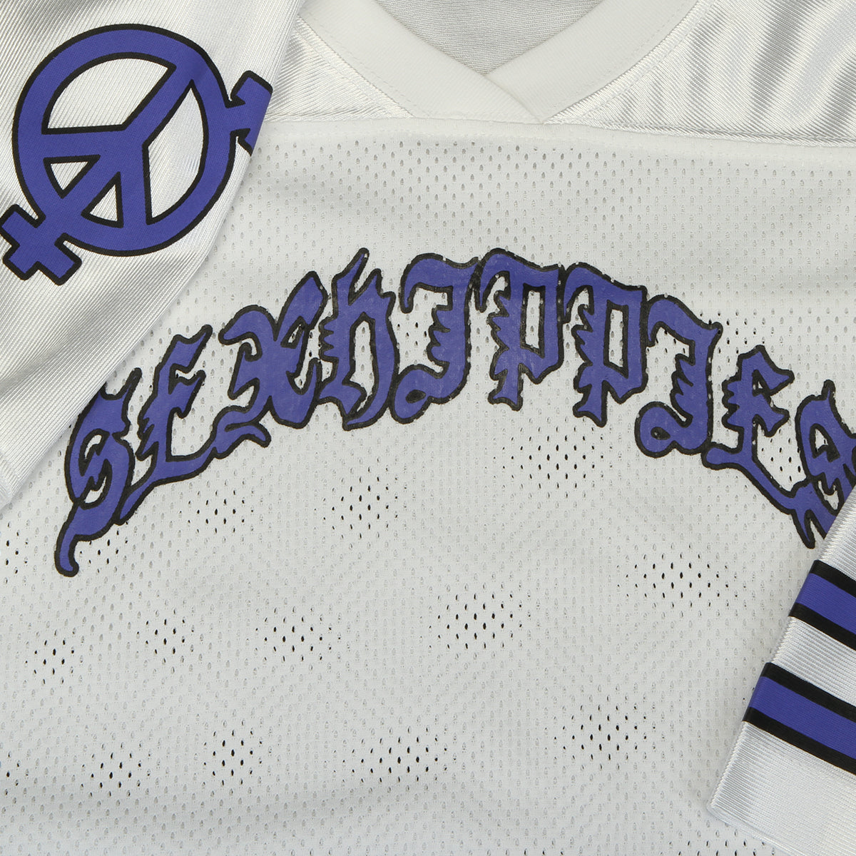 Sex Hippies - Gridiron Jersey
Color : White / Purple