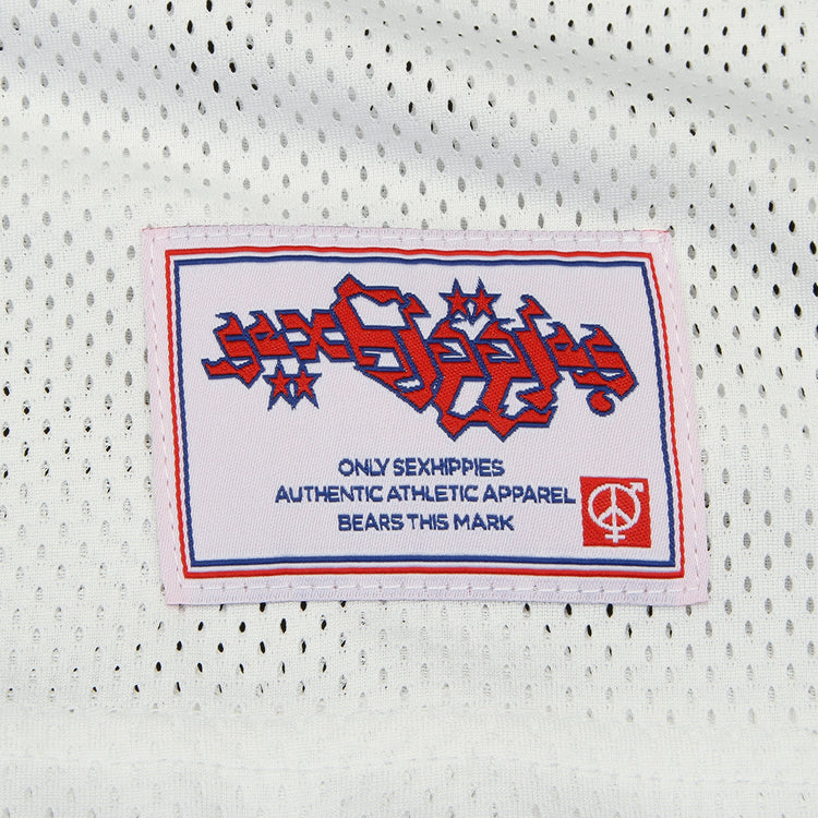 Sex Hippies - Gridiron Jersey
Color : White / Purple