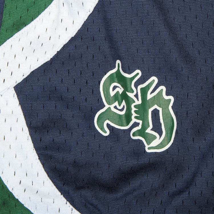 Sex Hippies - Hoop Shorts
Color : Navy / Green / White